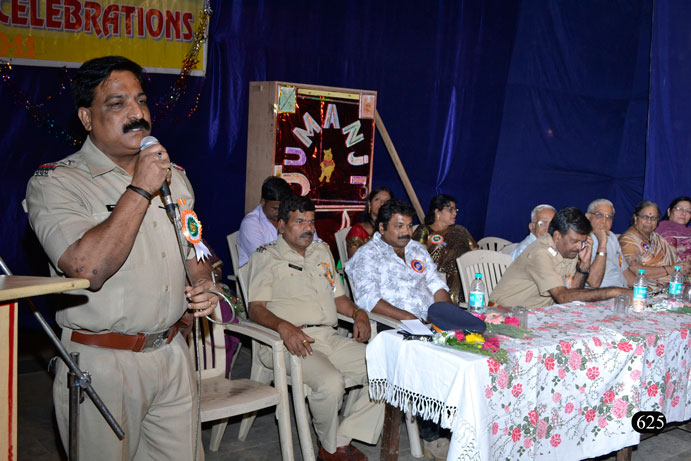 Sr. Inspector Mr. Sanjay More addressing our Parents and Students